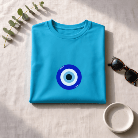 Evil eye Unisex Crew T Shirt - Everyday Style with Protective Symbolism