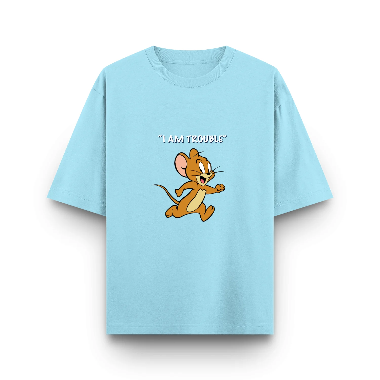 Chase duo – “I am Trouble” Unisex Oversized T-Shirt - Image 9