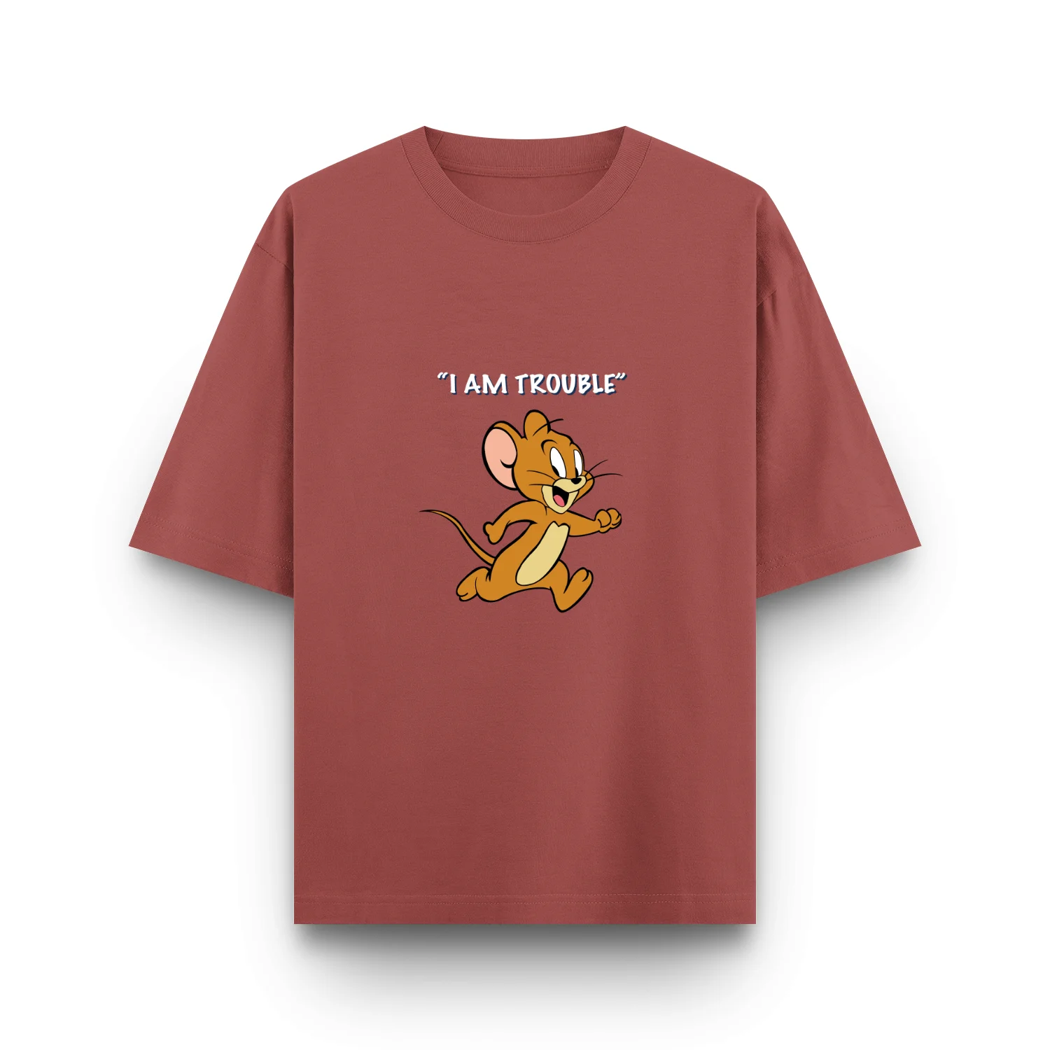 Chase duo – “I am Trouble” Unisex Oversized T-Shirt - Image 8