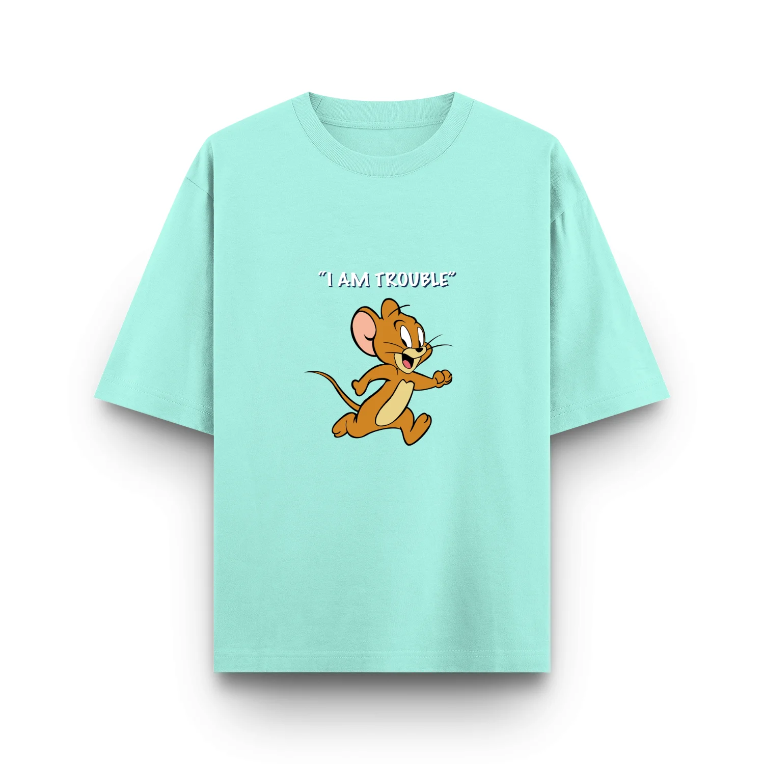 Chase duo – “I am Trouble” Unisex Oversized T-Shirt - Image 2