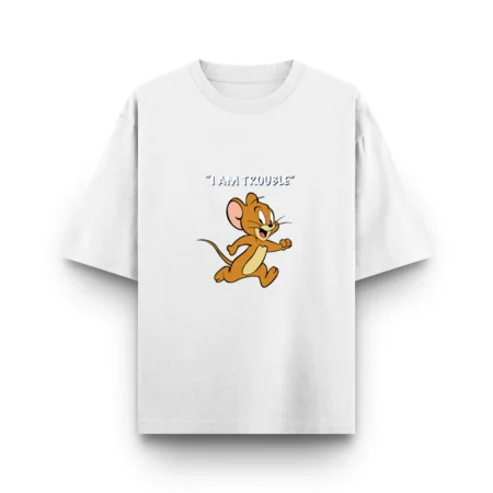 Chase duo – “I am Trouble” Unisex Oversized T-Shirt