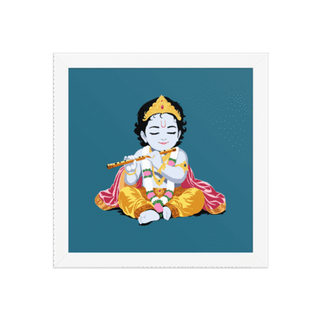 Baby Krishna - Framed poster