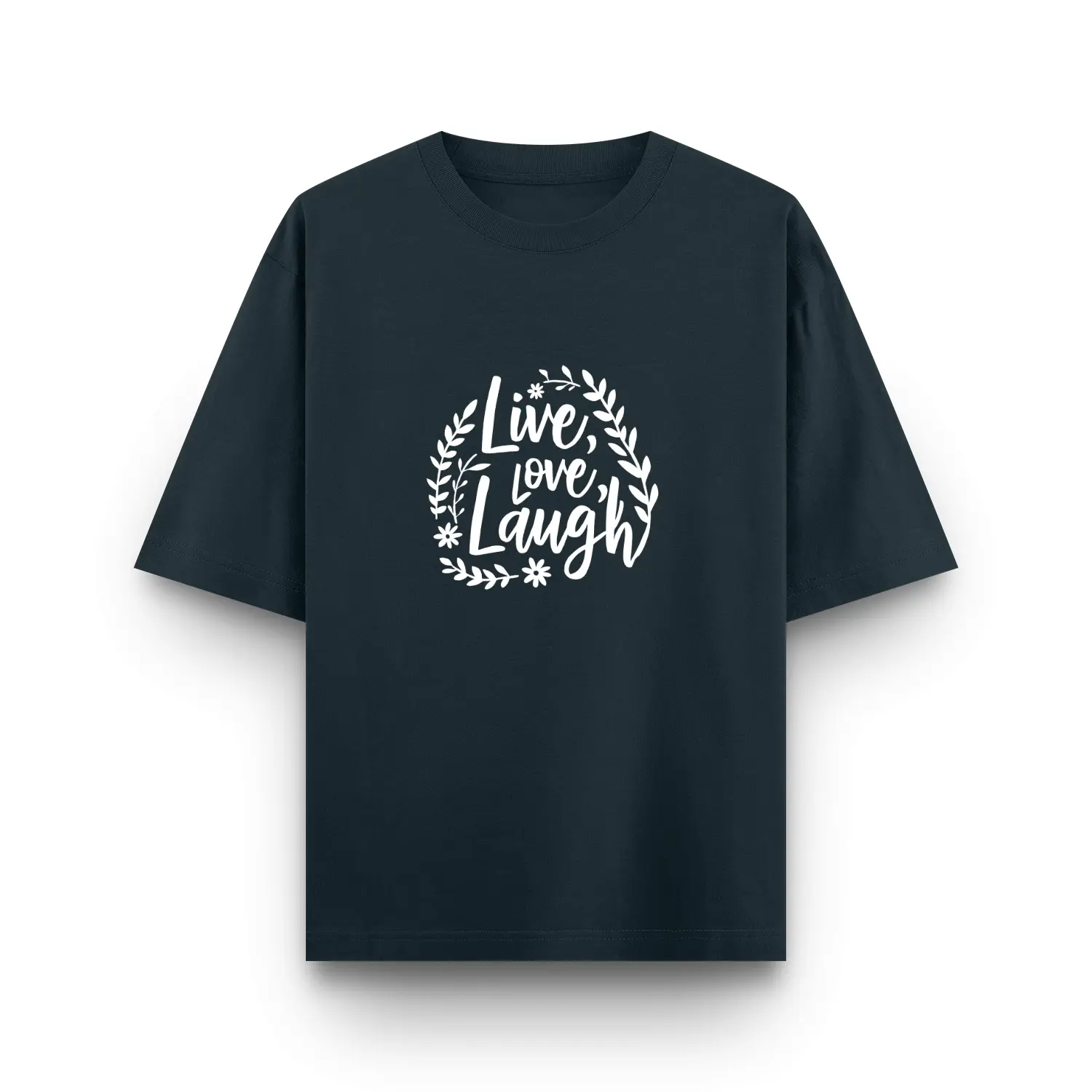 Live Love Laugh Unisex Oversized T Shirt - 100% Cotton comfort - Image 4