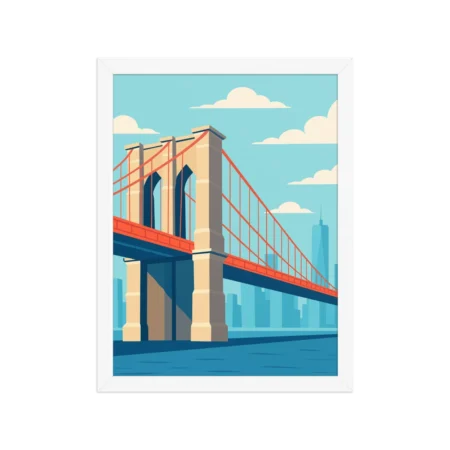 Brooklyn bridge - Framed poster
