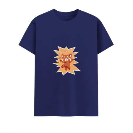 Royal blue Chaotic One Fox Unisex Crew T Shirt front view
