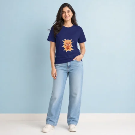 Chaotic One Fox Unisex Crew T Shirt - Bold Energy, Everyday Comfort