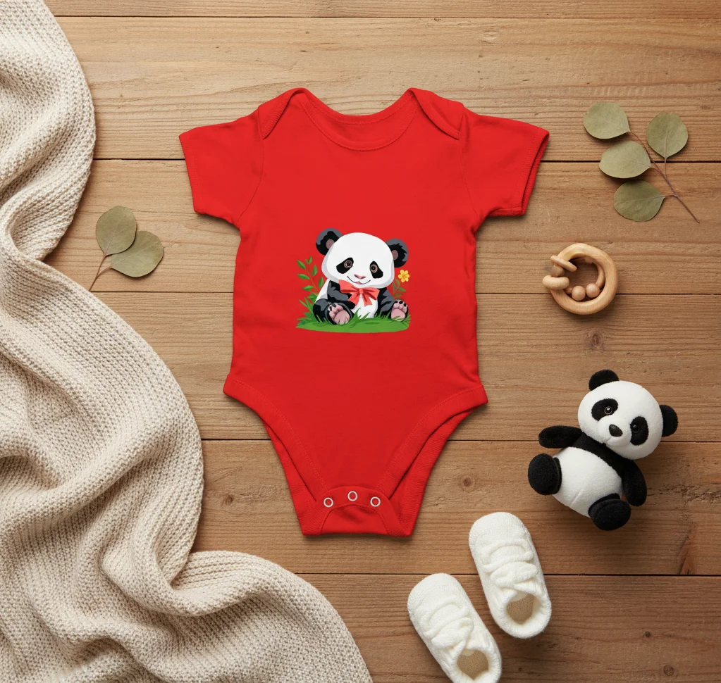 Cute Panda Baby romper - Adorable, Comfortable & Made for Everyday Cuteness - Image 2