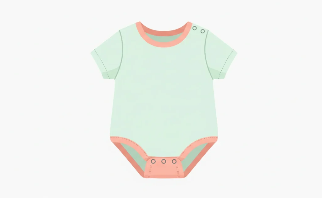 Short baby romper with no leg coverage, standalone onesie-style outfit for Indian babies