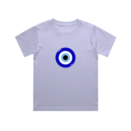 Evil eye kids t shirt lavender