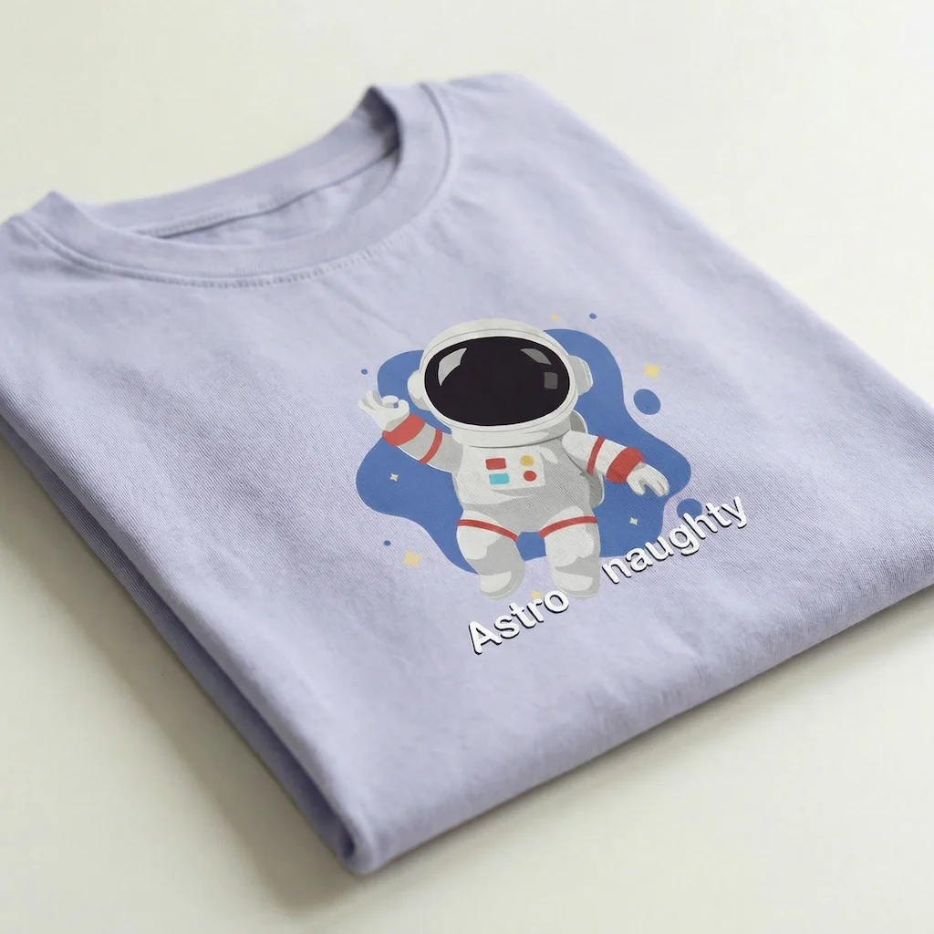 Astro Naughty Kids T-Shirt - Soft cotton Unisex Tee - Image 3