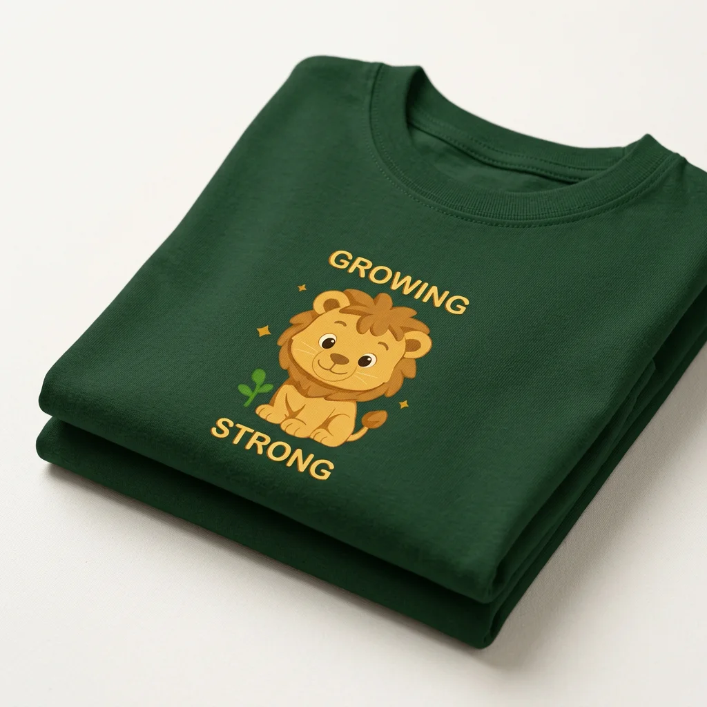 Baby Lion Kids Tshirt - Comfort cotton wear - Image 3