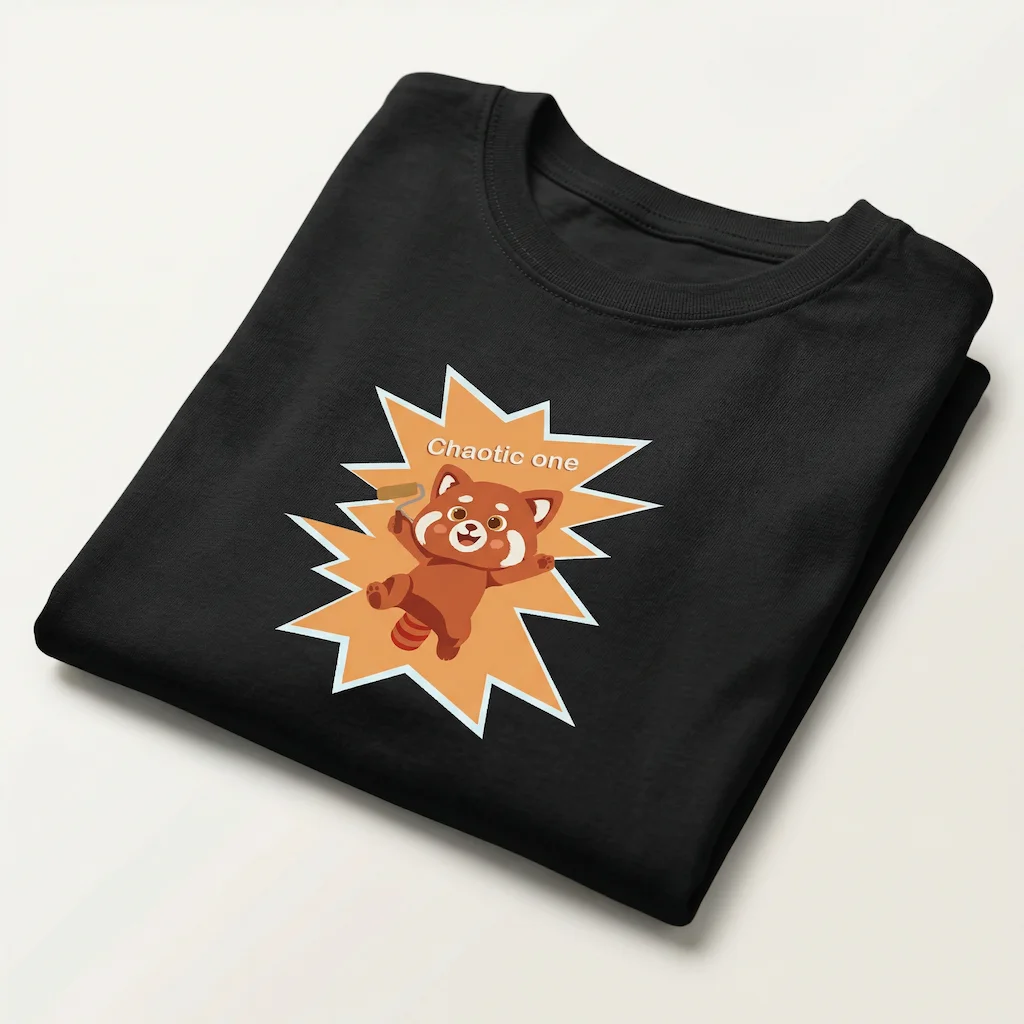 Chaotic Fox Kids Tshirt - Unisex cotton kids wear - Image 3