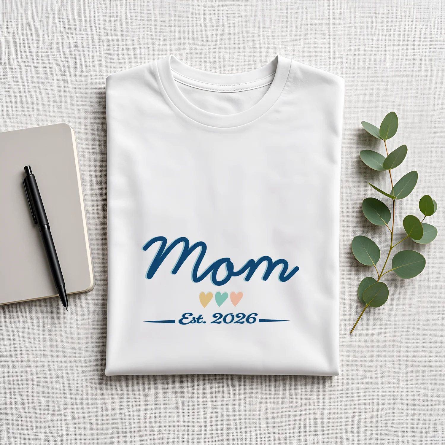 Mom Est. 2026 Classic Tshirt - Matching Mom & Baby Outfit