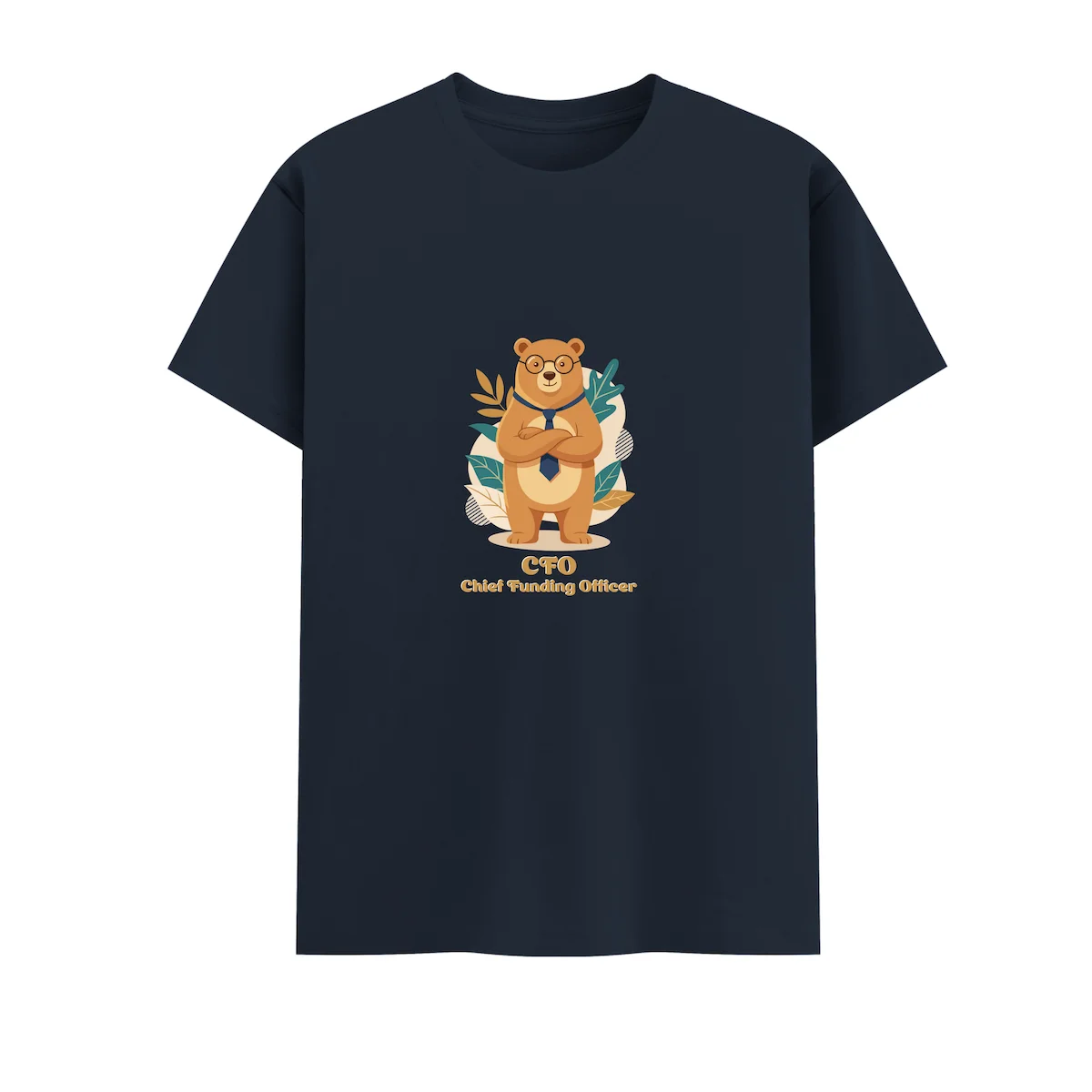 Bear Dad Tshirt CFO Flatlay Navy blue coloured