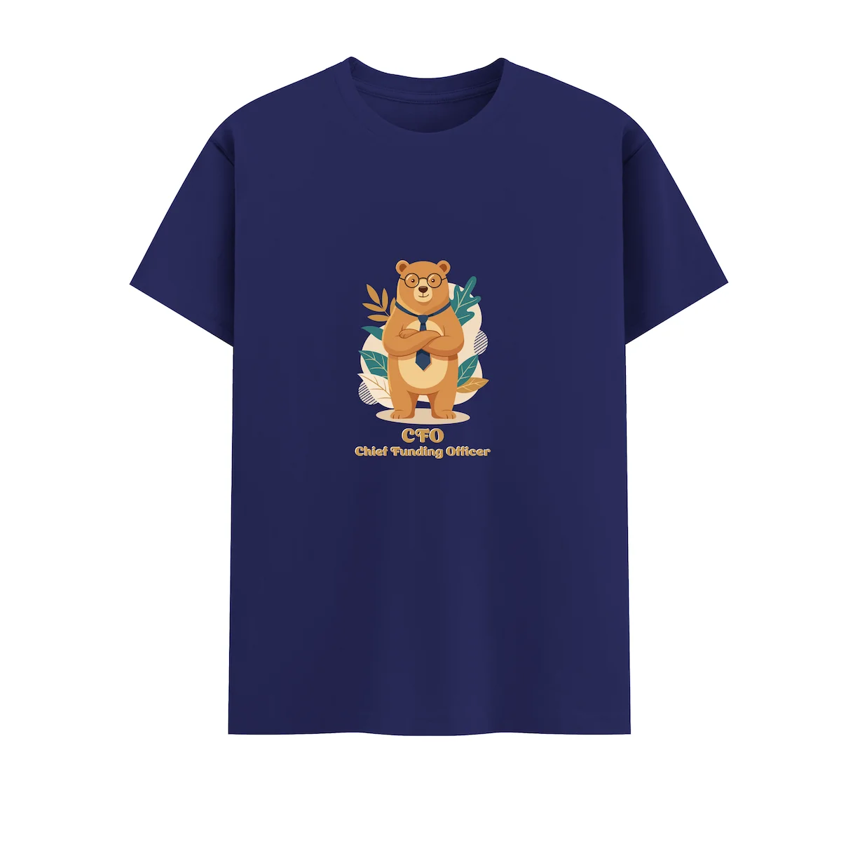 Bear Dad Tshirt CFO Flatlay Royal blue coloured