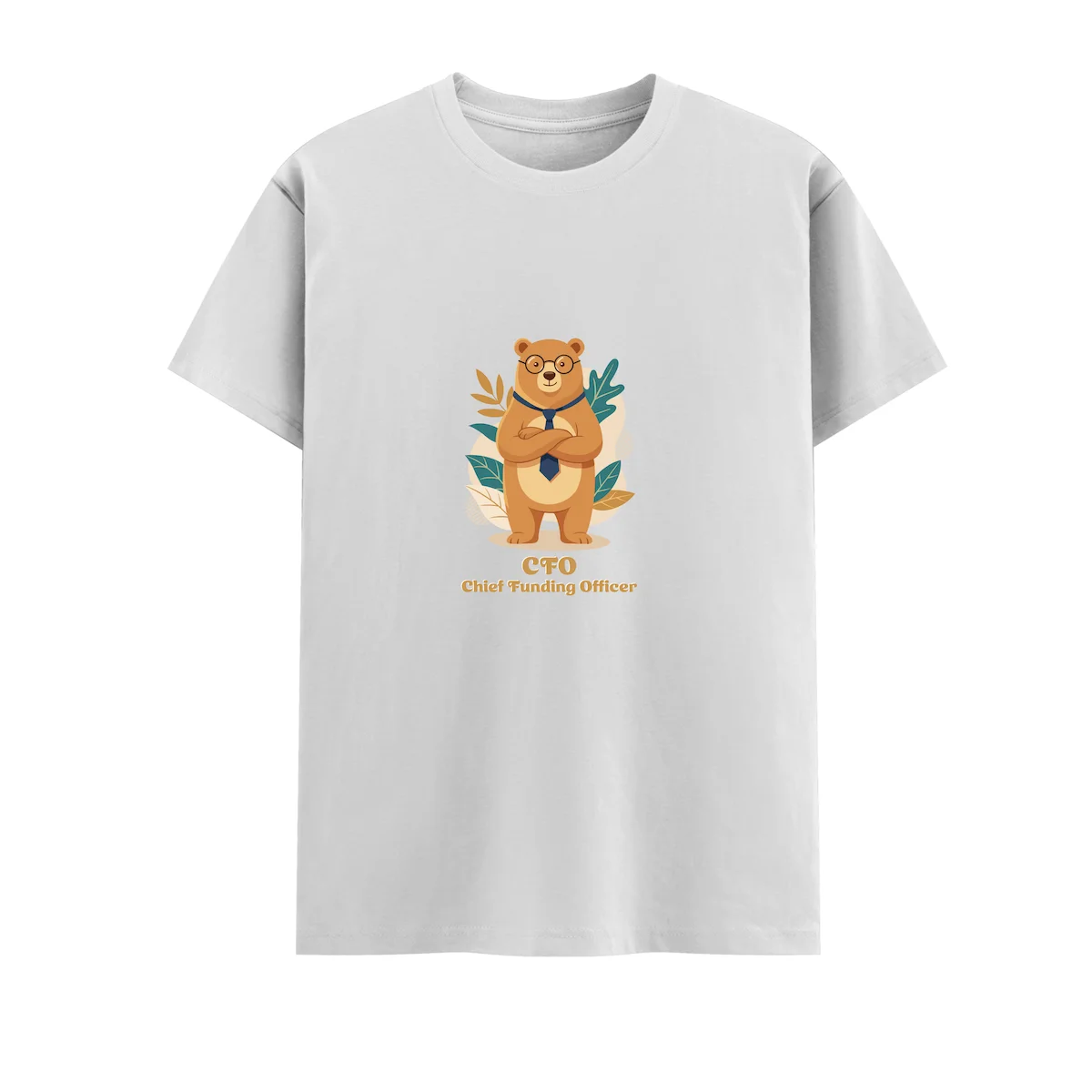 Bear Dad Tshirt CFO Flatlay White coloured